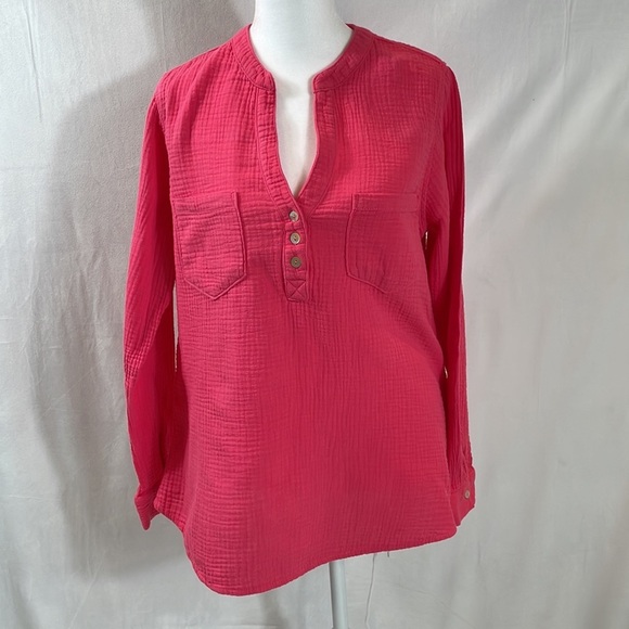 Mote Anthropologie Top Size M 100% Cotton Gauzy Fabric - Picture 4 of 11